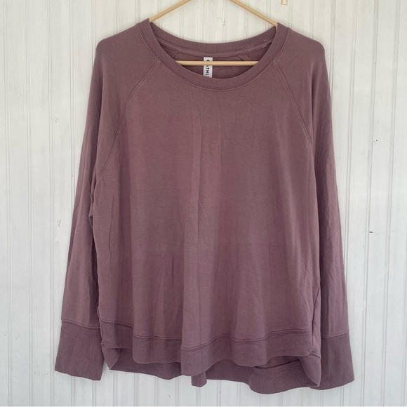Athleta Women's Mauve Dusty Purple Longsleeve Mindset Sweatshirt Size 1X - Picture 2 of 8